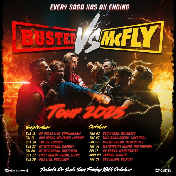 busted vs mcfly tour poster