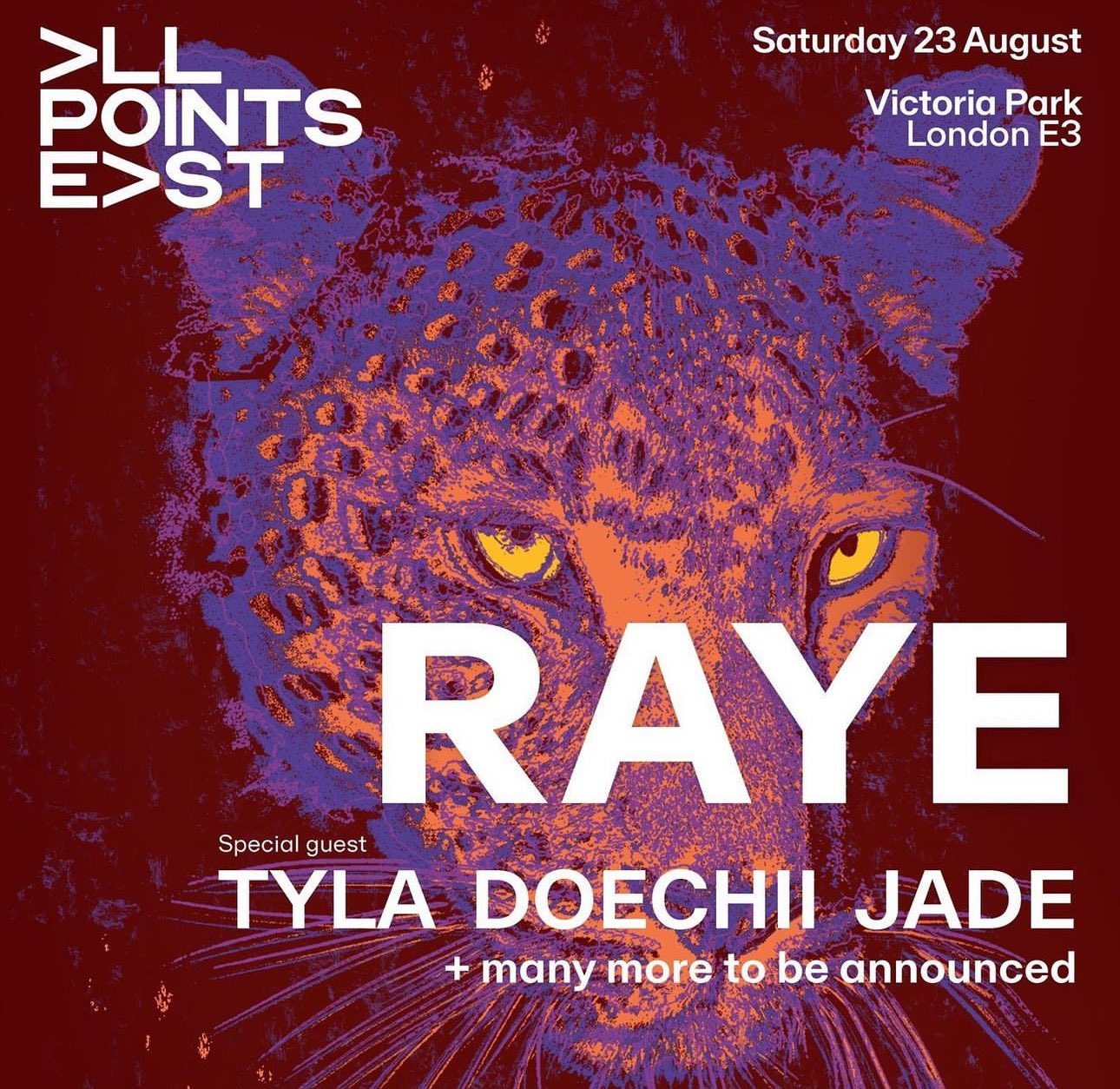 All Points East Announce Support Acts for RAYE