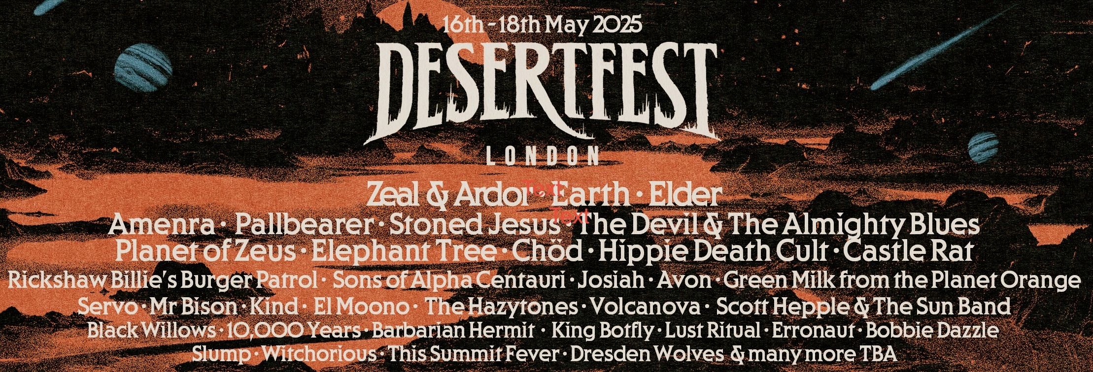 Desertfest London Announces 20 New Artists for 2025 Line Up